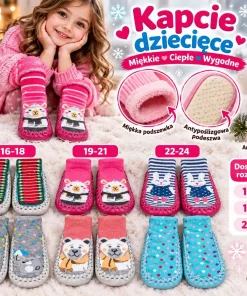 Kapcie DZIECIĘCE,Size 16-24,Paczka 24szt,mix kolor