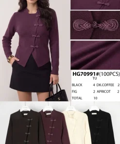 Swetry Damskie,size uni,Paczka 10szt,mix kolor