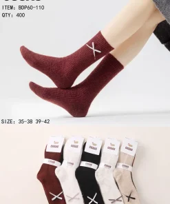 Skarpety Damskie,size 35-42,Paczka 40szt,mix kolor