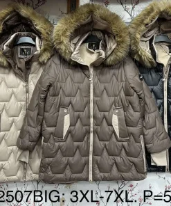 Kurtki Damskie,size 3-7xl,Paczka 5szt,1kolor