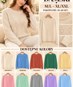 Swetry damskie ,size m/l-xl/2xl,Paczka 10szt,mix kolor