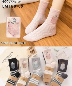 Skarpety Damskie,size 35-42,Paczka 40szt,mix kolor