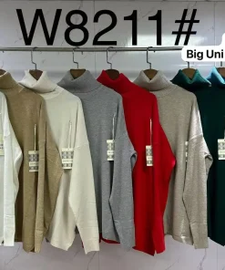 Swetry Damskie WŁOSKA,Size uni,paczka 6szt, mix kolor
