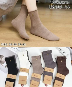 Skarpety Damskie,size 35-42,Paczka 40szt,mix kolor