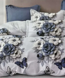 Komplet pościeli 5D 100% satyna - bawełna 4 Częściowy Rozmiar : 200/220