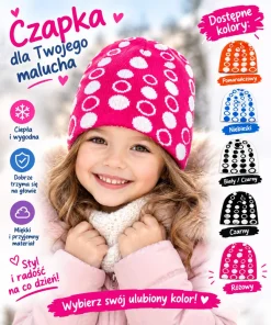 Czapki DZIECIĘCA,Paczka 12szt,mix kolor