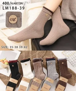 Skarpety Damskie,size 35-42,Paczka 40szt,mix kolor
