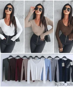 Swetry Damskie WŁOSKA,Size uni,paczka 6szt, mix kolor