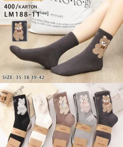 Skarpety Damskie,size 35-42,Paczka 40szt,mix kolor