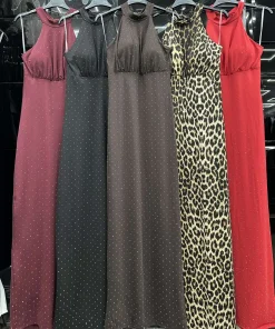 Sukienki Damskie WŁOSKA,Size uni,paczka 6szt, mix kolor