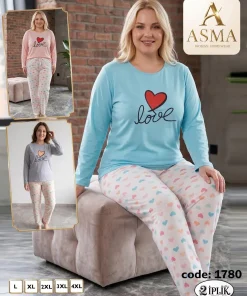Piżama Damskie,size l-4xl,Paczka 15szt,mix kolor