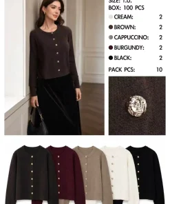 Swetry Damskie WŁOSKA,Size uni,paczka 6szt, mix kolor