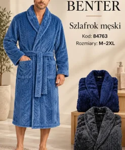Szlafrok MĘSKIE,Size m-2xl,Paczka 12szt,mix kolor