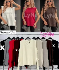 Swetry Damskie WŁOSKA,Size uni,paczka 6szt, mix kolor