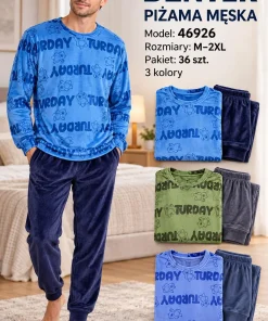 Piżamy MĘSKIE,Size m-2xl,Paczka 6szt,1 kolor