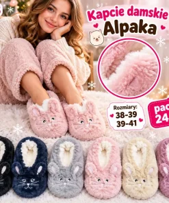 Kapcie Damskie,Size 38-41,Paczka 24szt,mix kolor