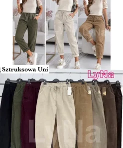 Spodnie Damskie WŁOSKA,Size uni,paczka 6szt, mix kolor