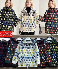 Kurtki DAMSKA,size uni,Paczka 5szt,mix kolor