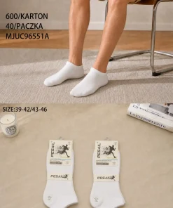 Stopki MĘSKIE,size 39-46,Paczka 40szt,1 kolor