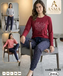 Piżama Damskie,size s-2xl,Paczka 15szt,mix kolor