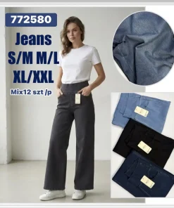 Jeansy Damskie,size s/m-xl/2xl,Paczka 12szt,mix kolor