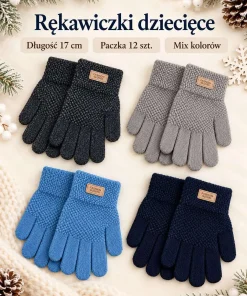 Rękawiczki DZIECIĘCA ,Paczka 12szt,mix kolor