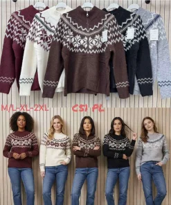 Swetry Damskie WŁOSKA,Size uni,paczka 6szt, mix kolor