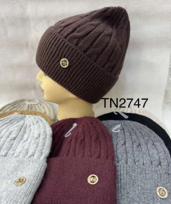 Czapki DAMSKA,Paczka 12szt,mix kolor