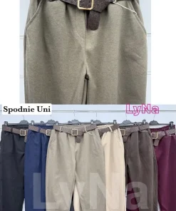 Spodnie Damskie WŁOSKA,Size uni,paczka 6szt, mix kolor