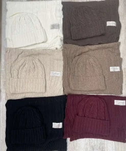 Komplety Czapki Damskie,Paczka 12szt,mix kolor