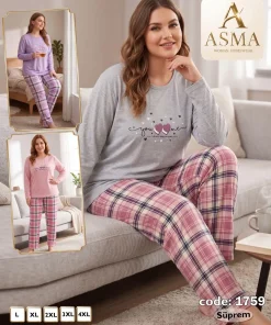 Piżama Damskie,size l-4xl,Paczka 15szt,mix kolor