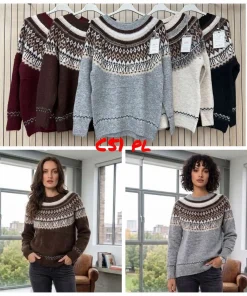 Swetry Damskie WŁOSKA,Size uni,paczka 6szt, mix kolor