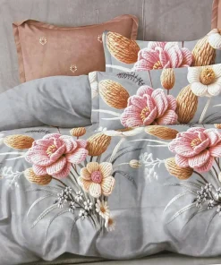 Komplet pościeli 5D 100% satyna - bawełna 4 Częściowy Rozmiar : 160/200