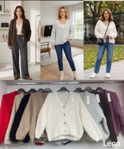 Swetry Damskie WŁOSKA,Size uni,paczka 6szt, mix kolor
