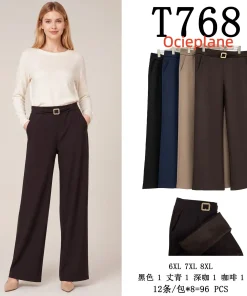 Spodnie Damskie,size 6xl-8xl,Paczka 12szt,mix kolor