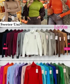 Swetry Damskie WŁOSKA,Size uni,paczka 6szt, mix kolor