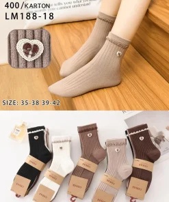 Skarpety Damskie,size 35-42,Paczka 40szt,mix kolor