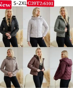 Kurtki Damskie,size s-2xl,Paczka 5szt,1kolor